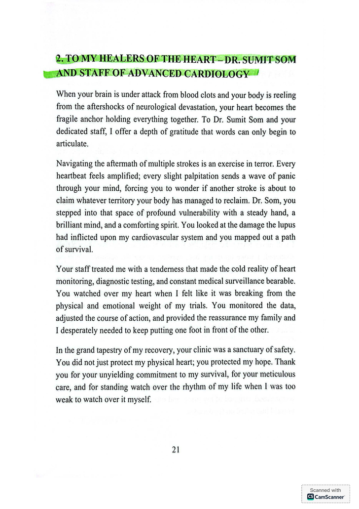 i'm still standing book excerpt featured dr som & advance cardiology